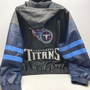 Tennessee Titans Men's Bomber Jacket - Black and Blue
